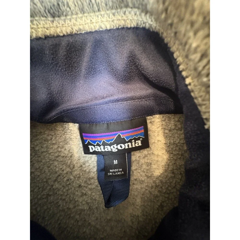 Patagonia Vest Men Medium Oar Tan Better Sweater Fleece Full Zip Pockets Outdoor